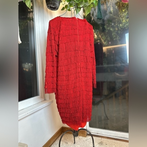 VINTAGE red flapper dress, medium ERAS TOUR - Picture 11 of 14